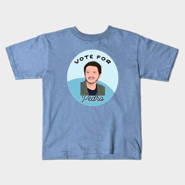Vote for Pedro Pascal Kids T-Shirt by Tiny Baker